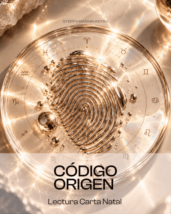 Código Origen — lectura de carta natal online con Steffy Machin, astróloga terapéutica