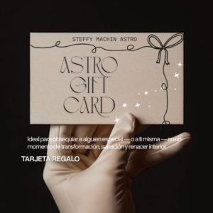 TARJETA REGALO Ideal para obsequiar a alguien especial — o a ti misma — en un momento de transformación, sanación y renacer interior.